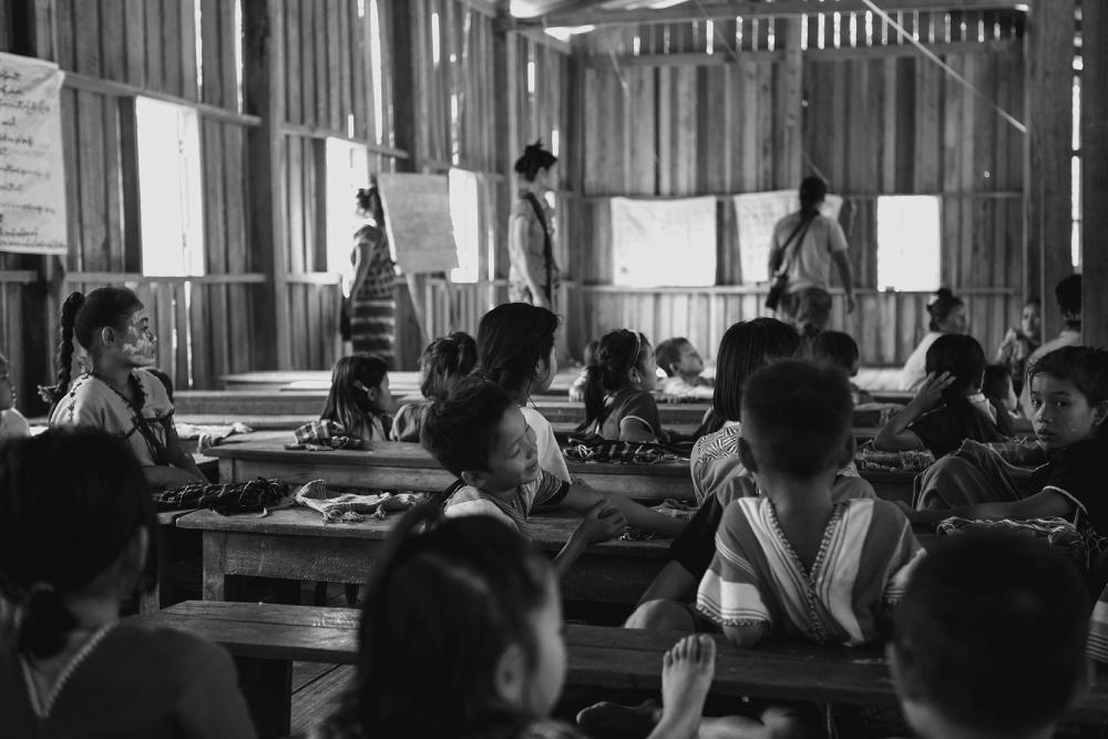 children in a classroom