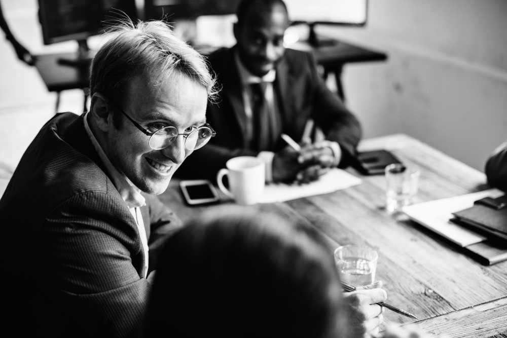 people in a meeting