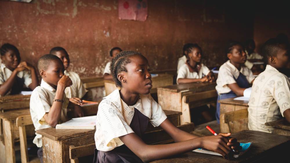 students in a classroom